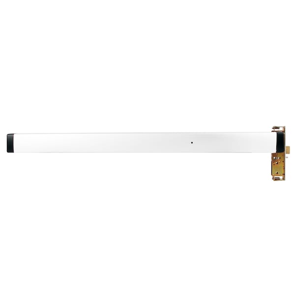 Narrow Mortise Exit Device, Flat FP, Bright US32D, RHR